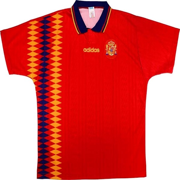 Maillot Football Espagne Domicile Retro 1994 Rouge